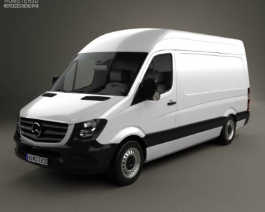 Mercedes-Benz Sprinter Panel Van SWB HR 2013 3D Model