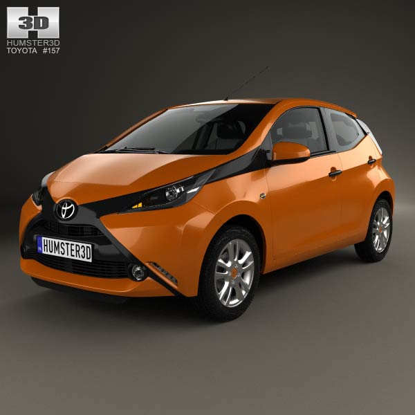 Toyota Aygo 5-door 2014 3D model