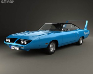 Plymouth Road Runner Superbird 1970 3D Model