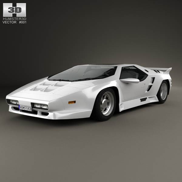 Vector W8 1990 3D model