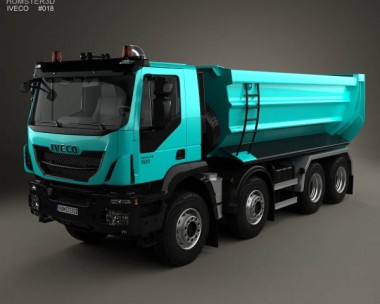 Iveco Trakker Tipper Truck 2013 3D Model