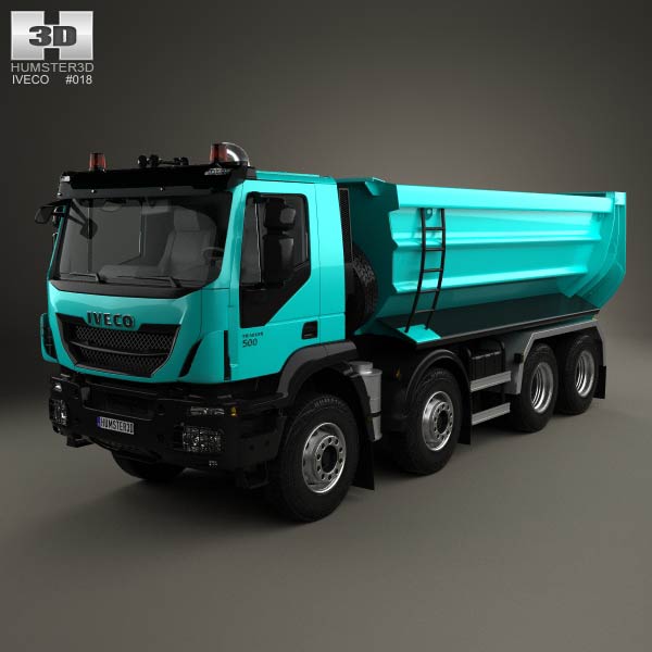 Iveco Trakker Tipper Truck 2013 3D model
