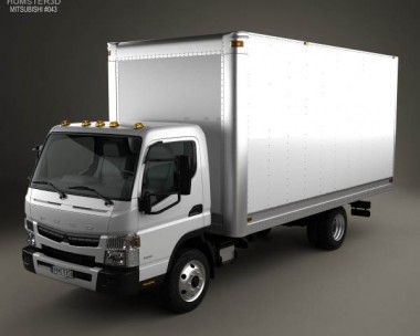 Mitsubishi Fuso Box Truck 2013 3D Model