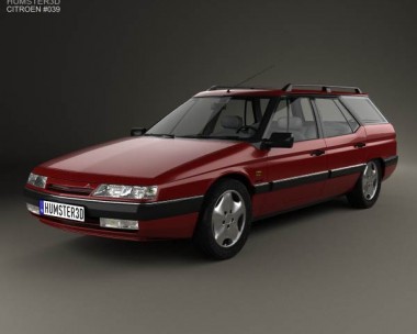 Citroen XM Break 1989 3D Model
