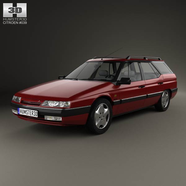 Citroen XM Break 1989 3D model