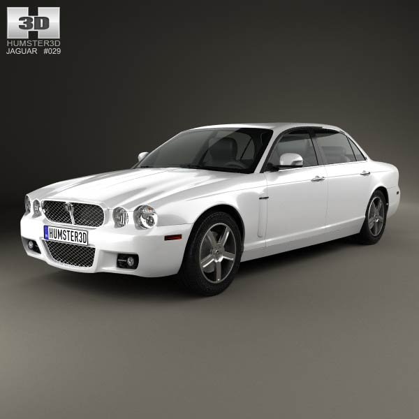 Jaguar XJ (X358) 2007 3D model