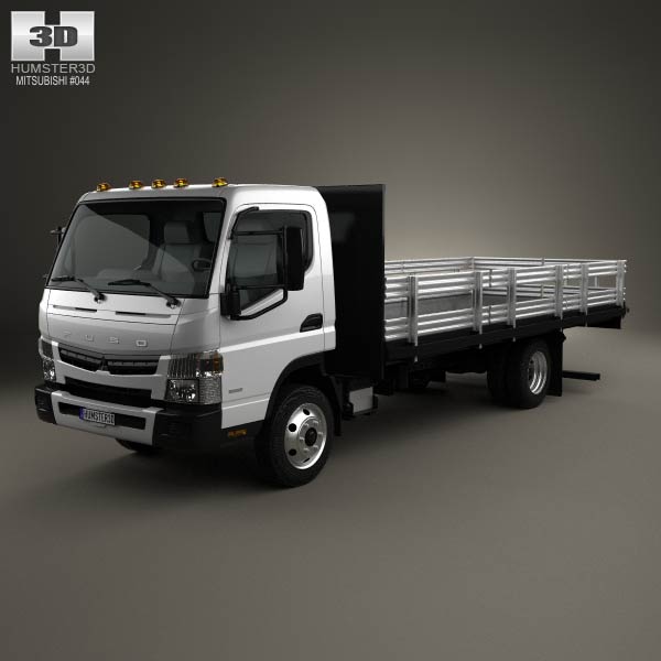 Mitsubishi Fuso Flatbed Truck 2013 3D model