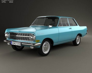 Opel Rekord (A) 2-door sedan 1963 3D Model