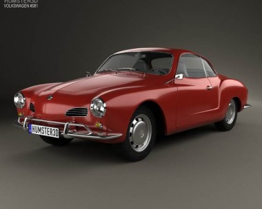 Volkswagen Karmann Ghia 1955 3D Model