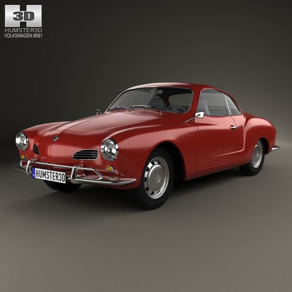 Volkswagen Karmann Ghia 1955 3D model