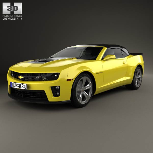 Chevrolet Camaro ZL1 convertible 2014 3D model