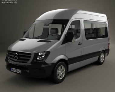 Mercedes-Benz Sprinter Passenger Van CWB HR 2013 3D Model