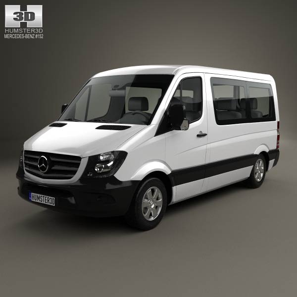 Mercedes-Benz Sprinter Passenger Van CWB SR 2013 3D model