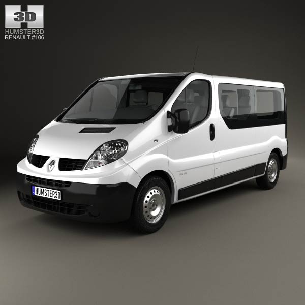 Renault Trafic Passenger Van LWB 2010 3D model