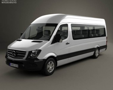 Mercedes-Benz Sprinter Passenger Van LWB HR 2013 3D Model