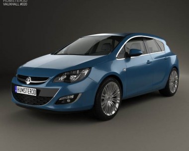 Vauxhall Astra 5-door hatchback 2012 3D Model