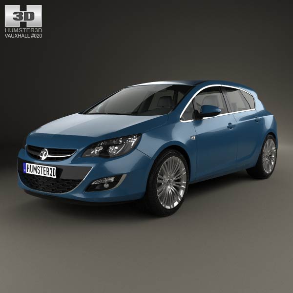 Vauxhall Astra 5-door hatchback 2012 3D model