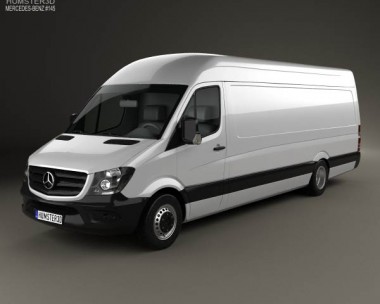 Mercedes-Benz Sprinter Panel Van ELWB HR 2013 3D Model