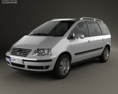 Volkswagen Sharan 2004 3D Model