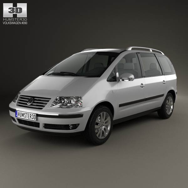 Volkswagen Sharan 2004 3D model