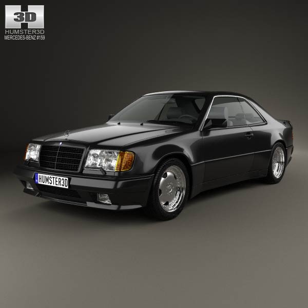 Mercedes-Benz E-class AMG widebody coupe 1988 3D model