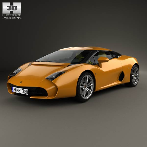 Lamborghini 5-95 Zagato 2014 3D model