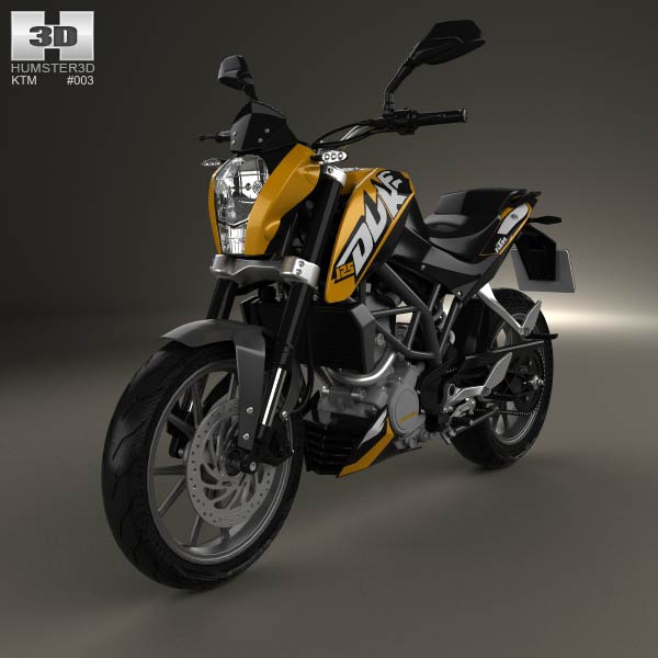 KTM 125 Duke 2011 3D model