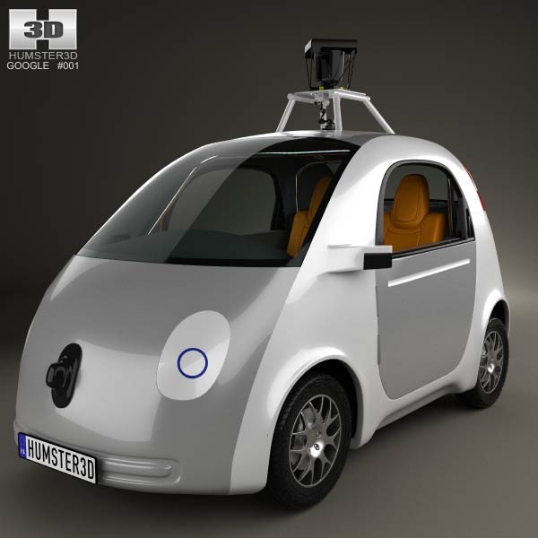 Google Self-Driving Car 2014 3D model