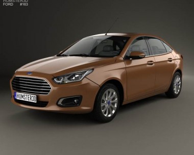 Ford Escort 2014 3D Model