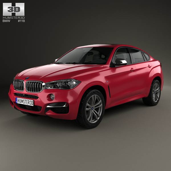 BMW X6 (F16) M sport package 2014 3D model