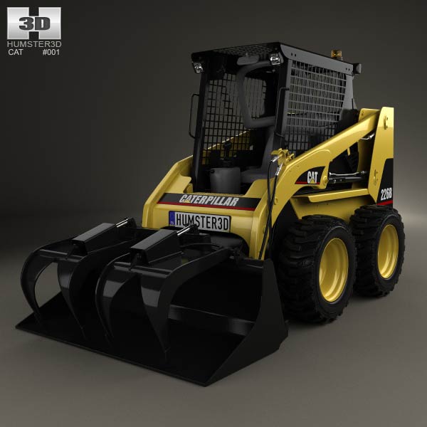 Caterpillar 226B Skid Steer Loader 2014 3D model