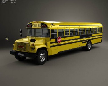 GMC B-Series School Bus 2000 3D Model