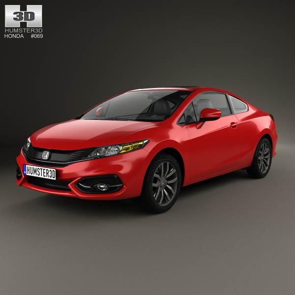Honda Civic coupe 2014 3D model