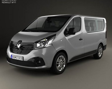 Renault Trafic Passenger Van 2014 3D Model