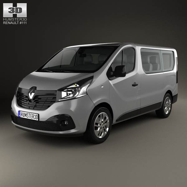 Renault Trafic Passenger Van 2014 3D model