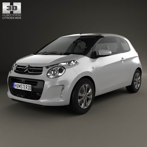 Citroen C1 3-door 2014 3D model