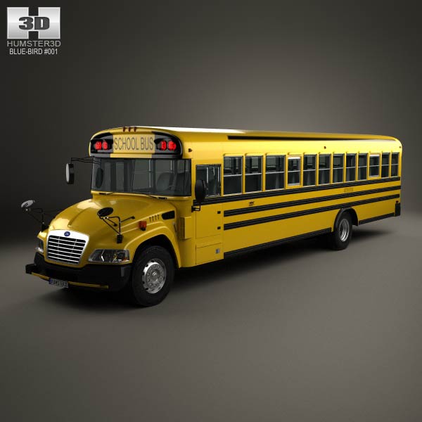 Blue Bird Vision School Bus 2014 3D model