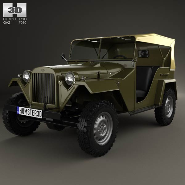 GAZ-67 1943 3D model