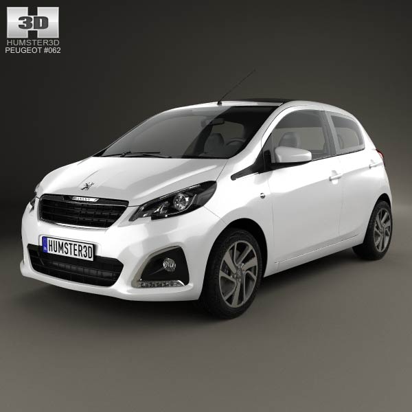Peugeot 108 5-door 2014 3D model