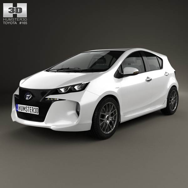 Toyota Aqua Premi 2013 3D model