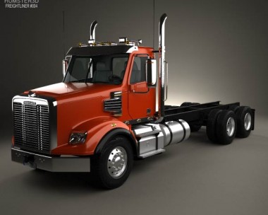 Freightliner Coronado SD Chassis Truck 2009 3D Model