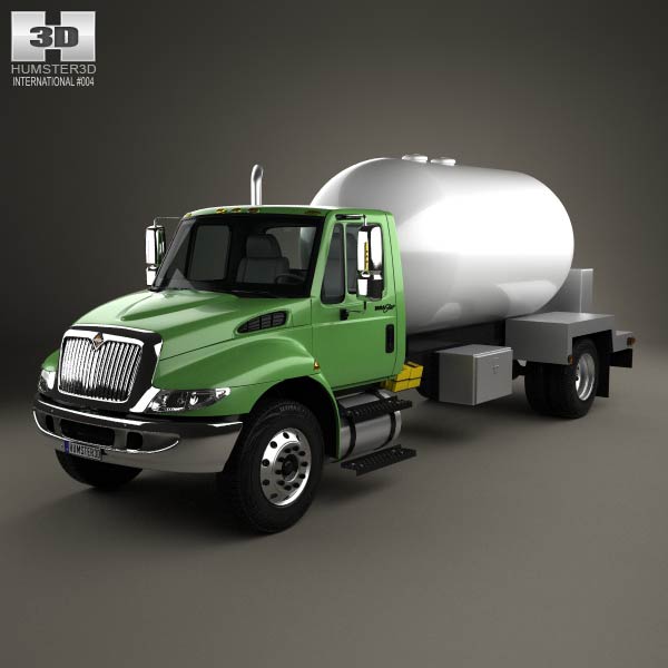 International Durastar Tanker Truck 2002 3D model
