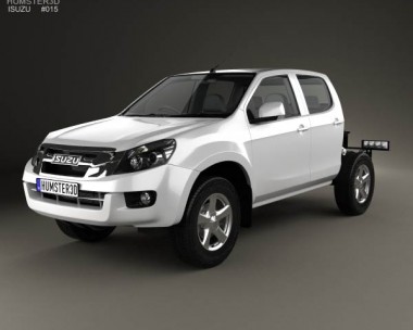 Isuzu D-Max Double Cab Chassis 2012 3D Model