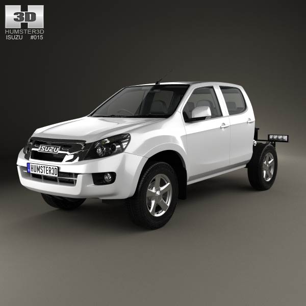 Isuzu D-Max Double Cab Chassis 2012 3D model