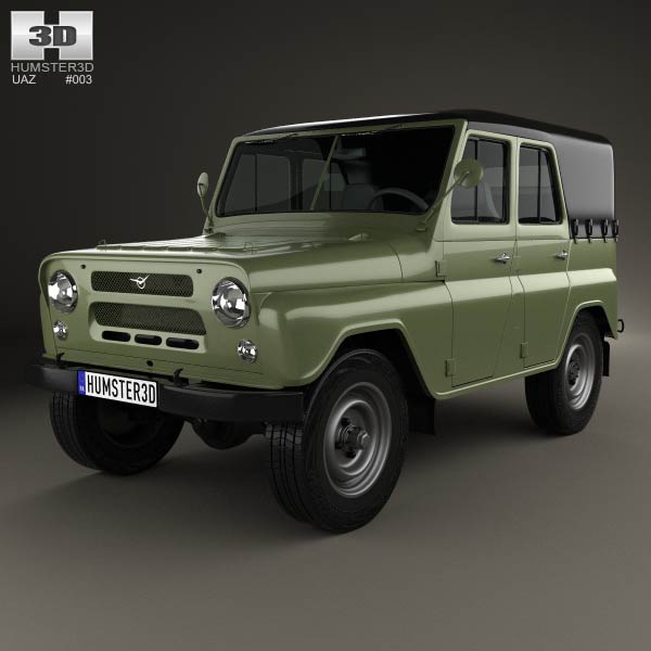 UAZ 469 B 1972 3D model