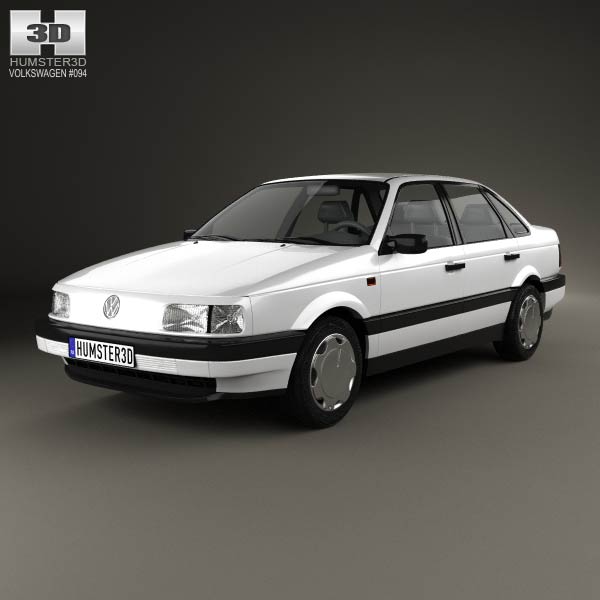 Volkswagen Passat (B3) sedan 1988 3D model
