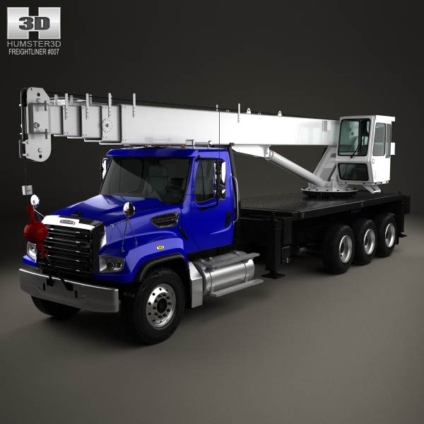 Freightliner 114SD Crane Truck 2011 3D model
