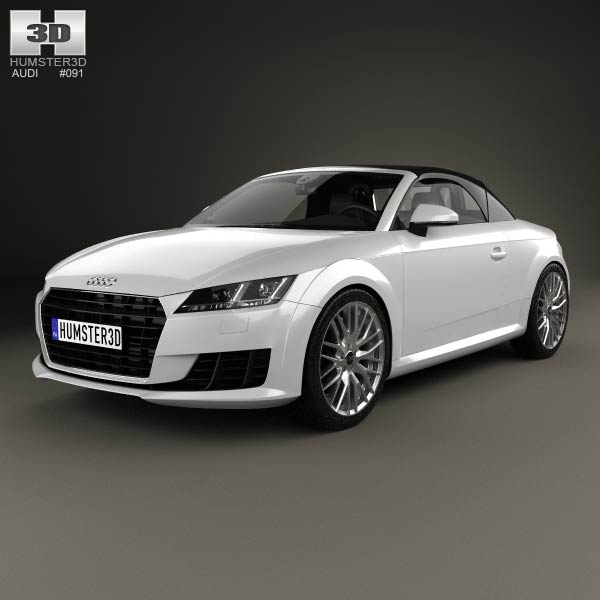 Audi TT (8S) roadster 2014 3D model