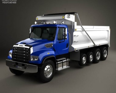 Freightliner 114SD Dump Truck 2011 3D Model