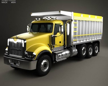 Mack Granite Dump Truck 2009 3D Model